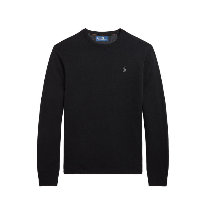 PULLOVER LAMBSWOOL Men Polo Black