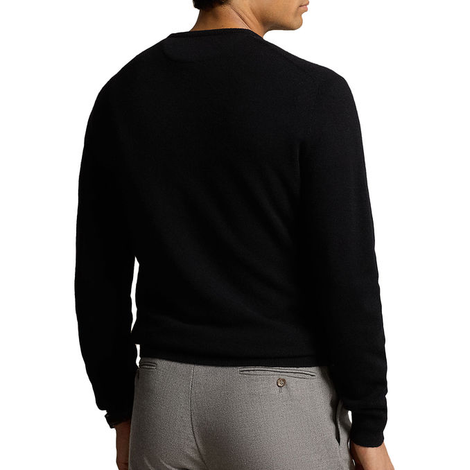 PULLOVER LAMBSWOOL Men Polo Black