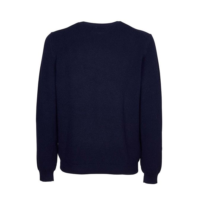 PULLOVER ROUND KNIT Man Navy Blue