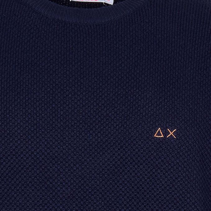 PULLOVER ROUND KNIT Man Navy Blue