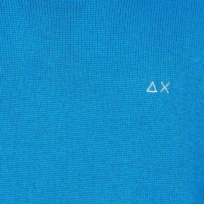 PULLOVER ROUND SOLID COLOR RIB Man Royal