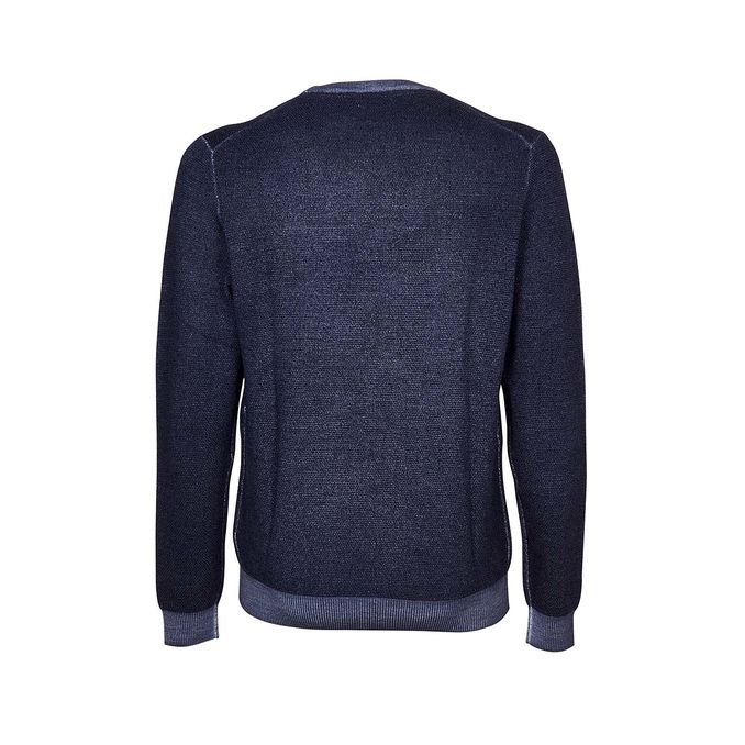 PULLOVER ROUND VINTAGE MERINOS Man Navy Blue