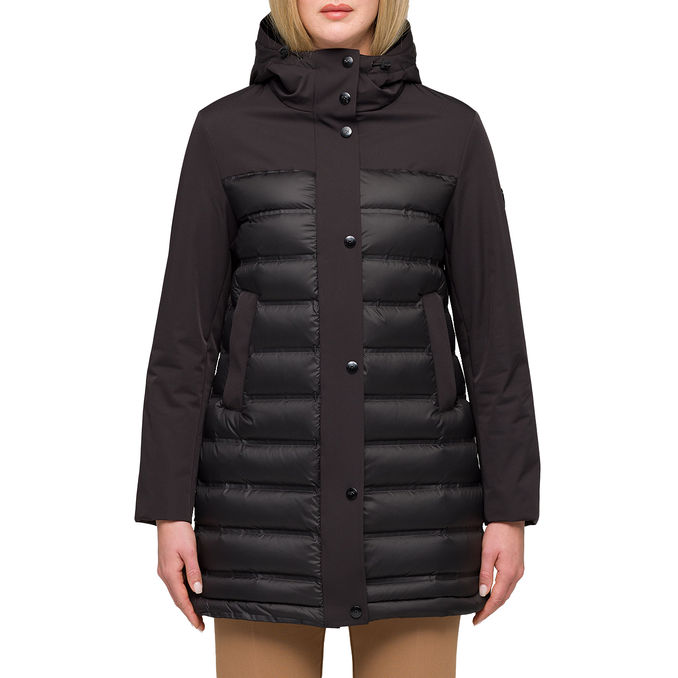 QUILTED COAT WITH HOOD