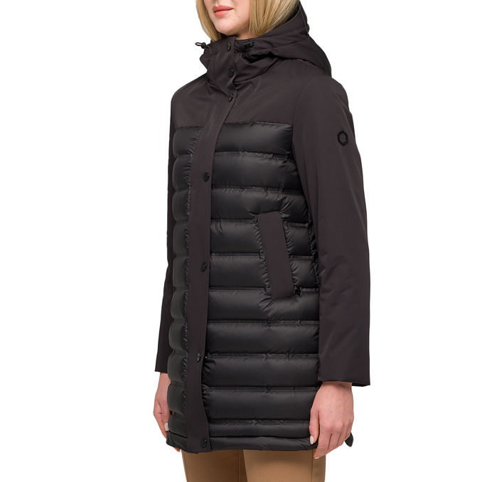 QUILTED COAT WITH HOOD