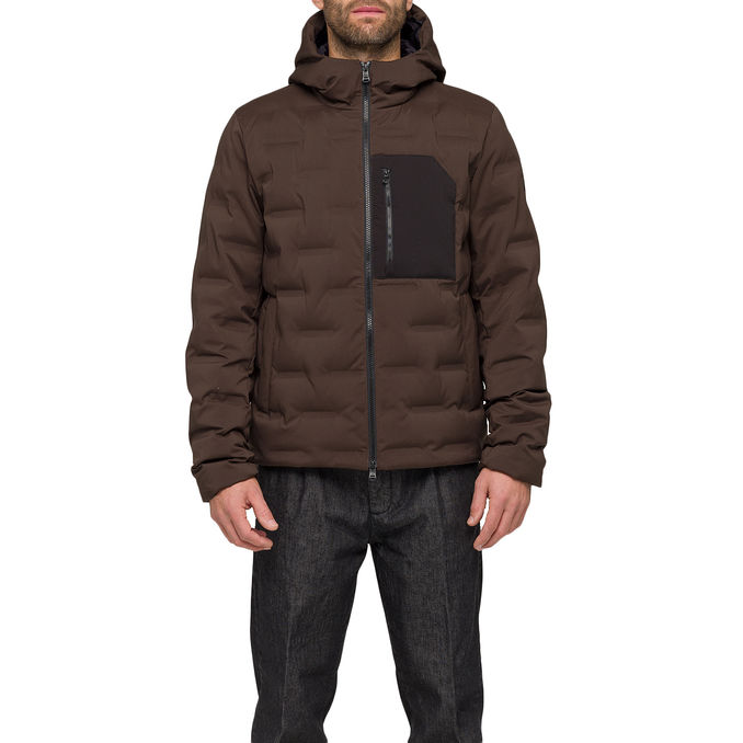 QUILTED DOWN JACKET WITH HOOD