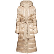 QUILTED DOWN JACKET WITH HOOD QUILTED DOWN JACKET WITH HOOD