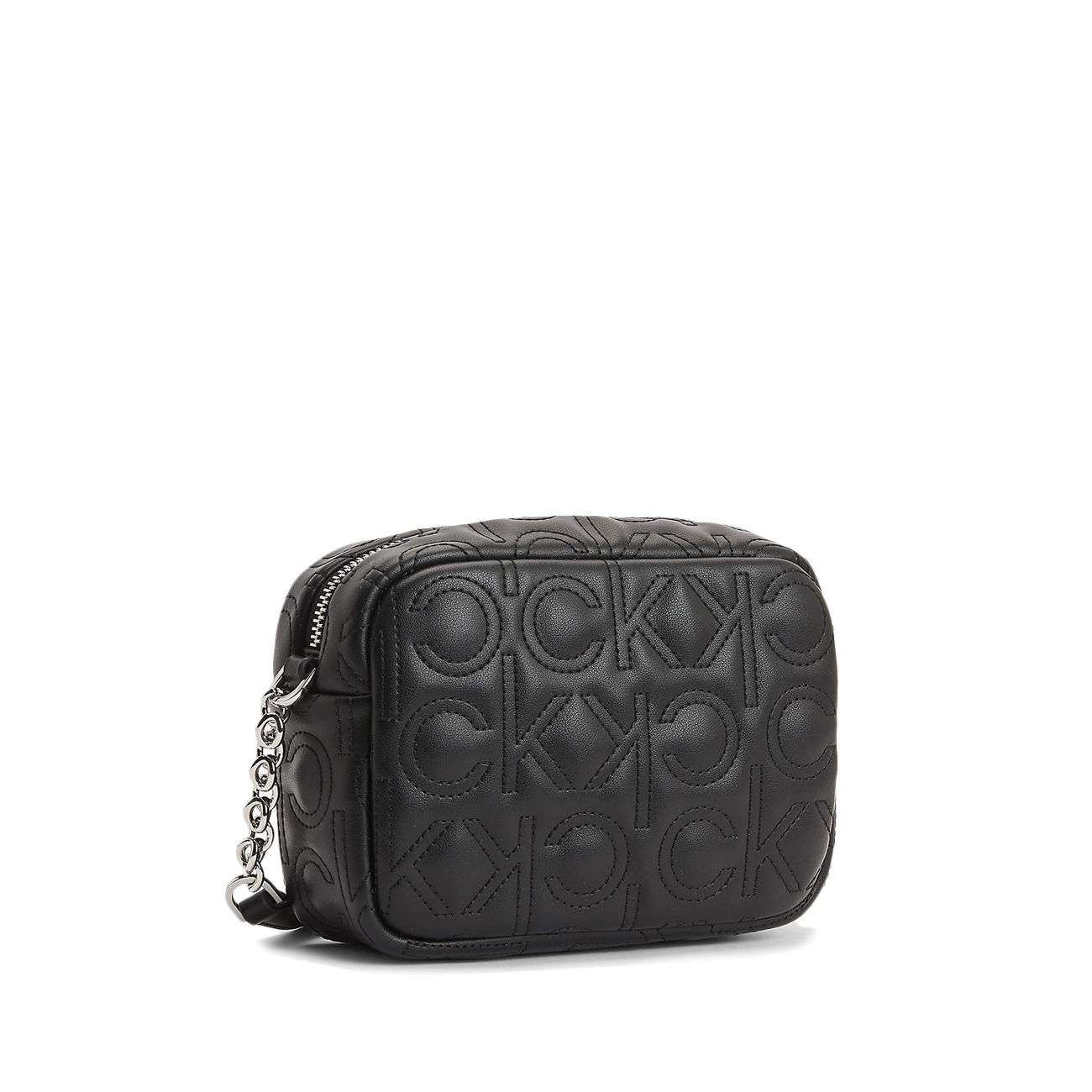 Premium AI Image  A close up of a black quilted bag with the word