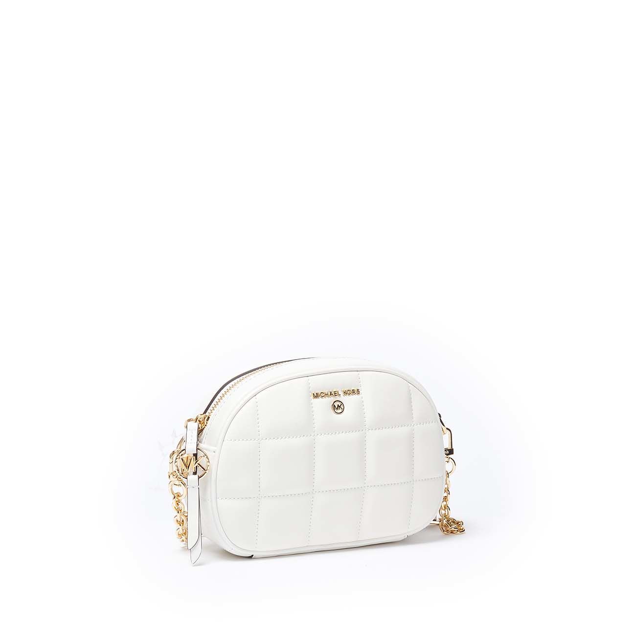 MICHAEL KORS: Michael Jet Set bag in quilted leather - Pink