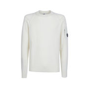RAGLAN SLEEVE PULLOVER IN WOOL Man Gauze White RAGLAN SLEEVE PULLOVER IN WOOL Man Gauze White