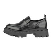 RAISED SHOES WITH RUBBER SOLE Woman Poolish Calf Black RAISED SHOES WITH RUBBER SOLE Woman Poolish Calf Black