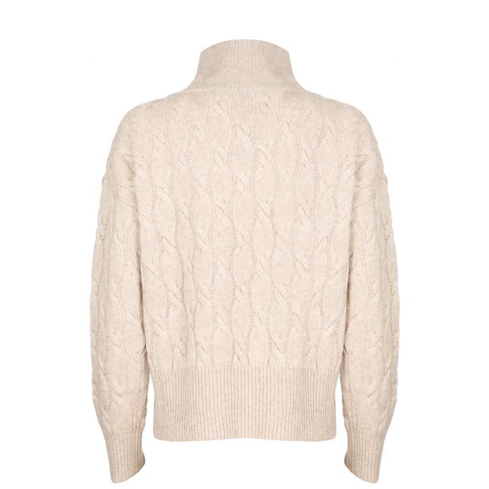 beige polo neck