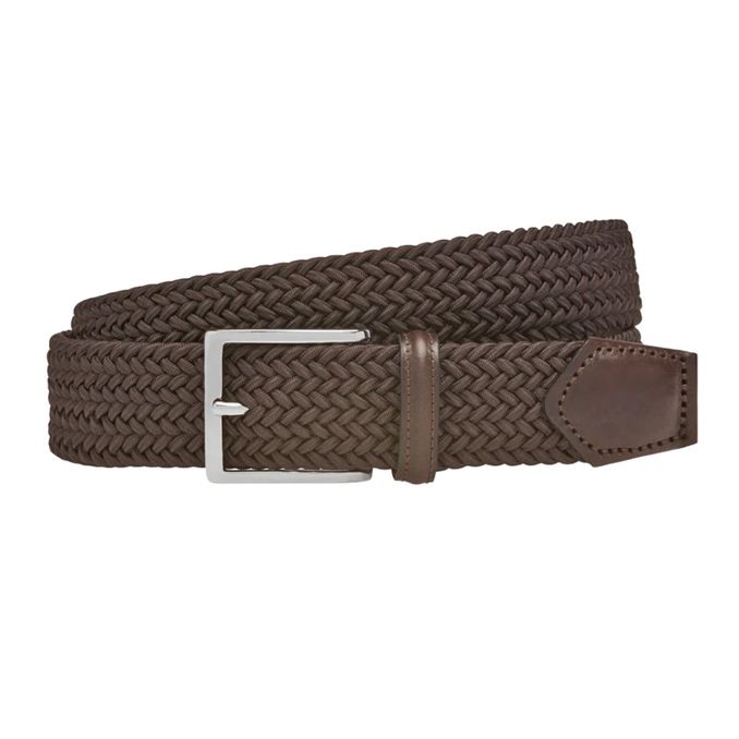 RAYON STRETCH BELT Man Dark Brown