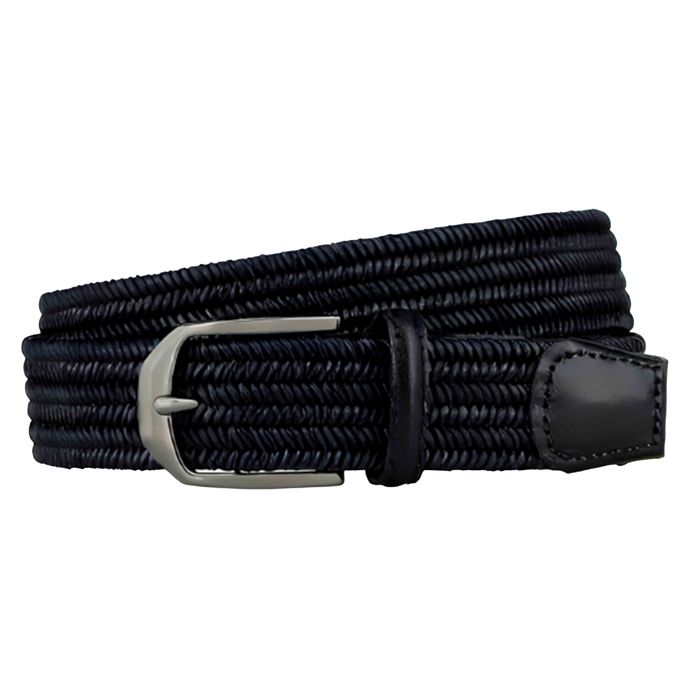 RE-CILCED LEATHER ELASTIC BELT