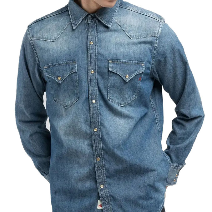 REGULAR-FIT DENIM SHIRT Medium Blue