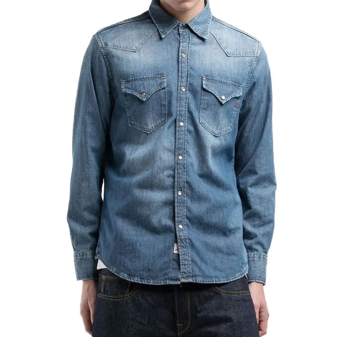REGULAR-FIT DENIM SHIRT Medium Blue