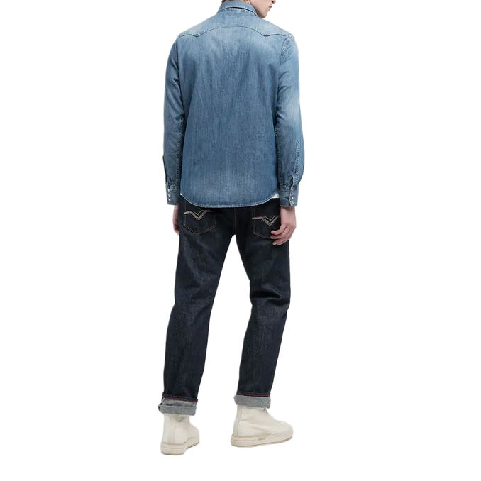REGULAR-FIT DENIM SHIRT Medium Blue