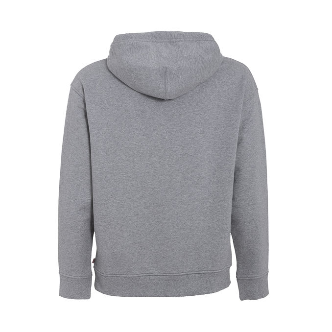 RELAXED GRAPHIC POSTER SWEATSHIRT WITH HOOD Man Grigio