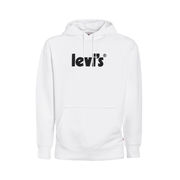 RELAXED GRAPHIC POSTER SWEATSHIRT WITH HOOD Man White RELAXED GRAPHIC POSTER SWEATSHIRT WITH HOOD Man White