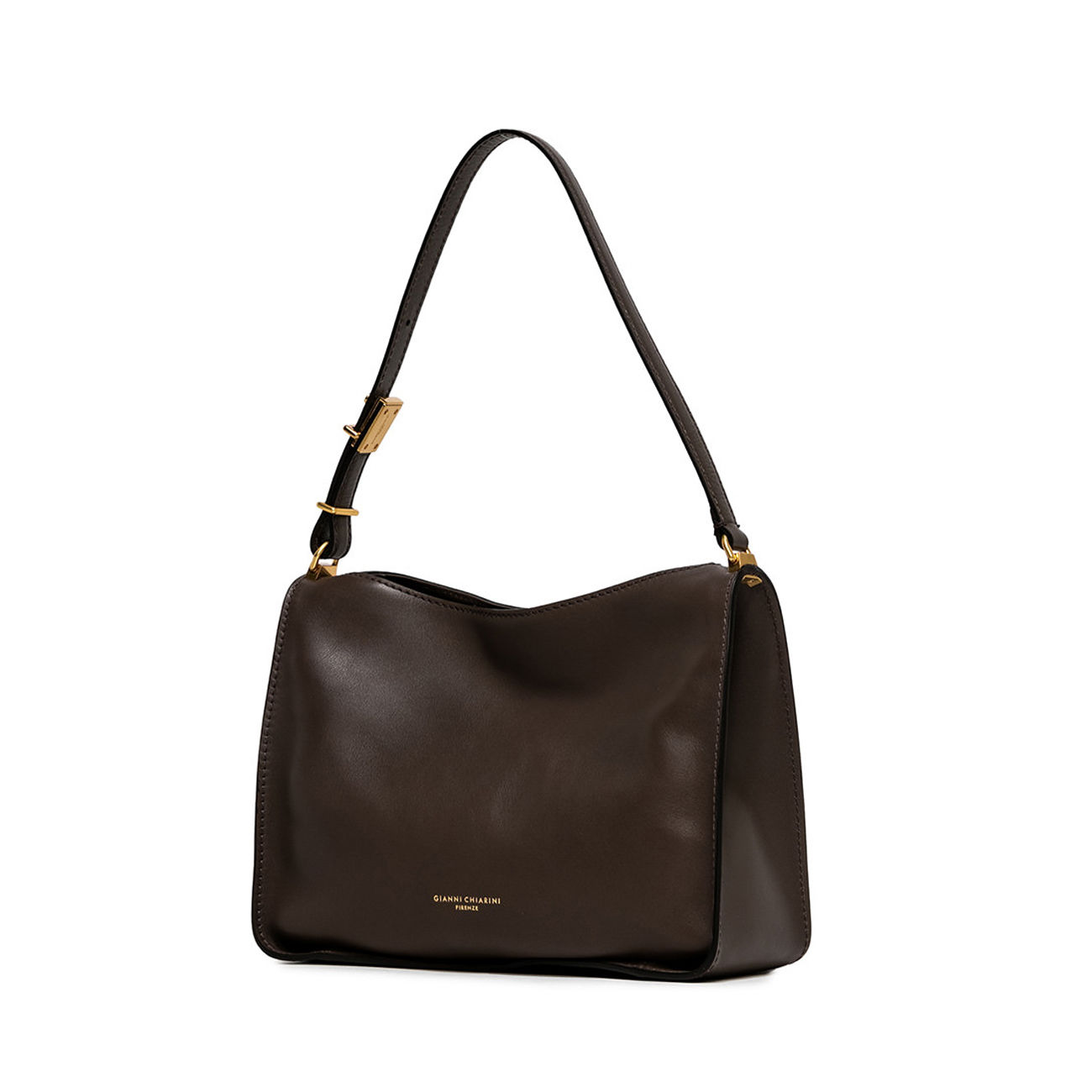 Renee Leather Shoulder Bag Black
