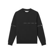 REPEAT LOGO CREWNECK SWEATSHIRT Man Black REPEAT LOGO CREWNECK SWEATSHIRT Man Black