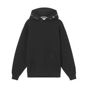 REPEAT LOGO OVERSIZED HOODIE Woman Black REPEAT LOGO OVERSIZED HOODIE Woman Black