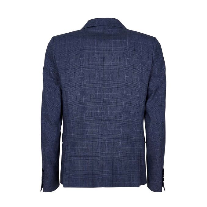 REVER PRINCE OF WALES EQUILIBRIO JACKET Man Azure Blue