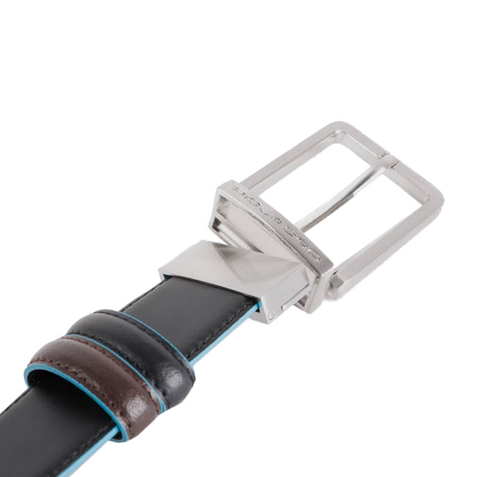 REVERSIBLE BELT Man Black and Brown