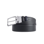 REVERSIBLE BELT WITH PIN BUCKLE Man Black and Blue REVERSIBLE BELT WITH PIN BUCKLE Man Black and Blue