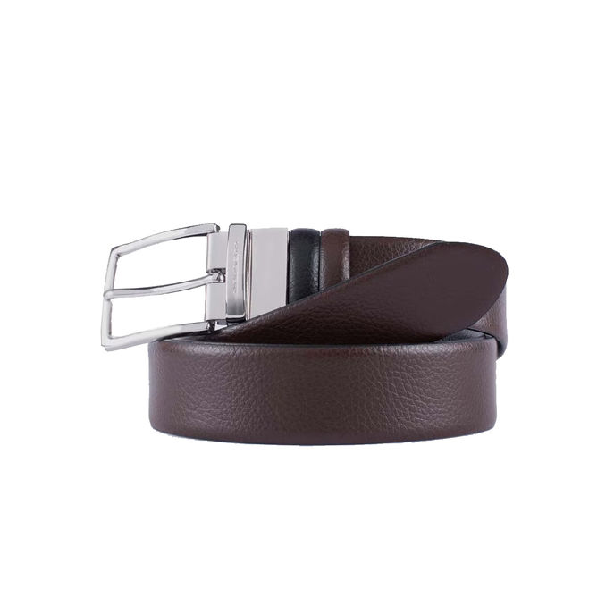 REVERSIBLE BELT WITH PIN BUCKLE Man Black and Brown
