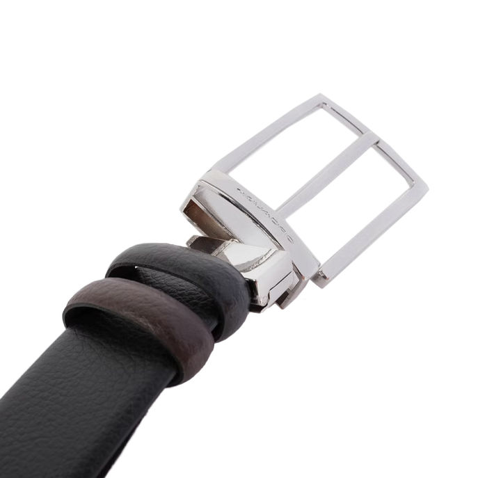 REVERSIBLE BELT WITH PIN BUCKLE Man Black and Brown