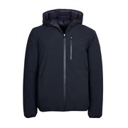 REVERSIBLE JACKET WITH HOOD AND ZIP POCKET Man Black REVERSIBLE JACKET WITH HOOD AND ZIP POCKET Man Black