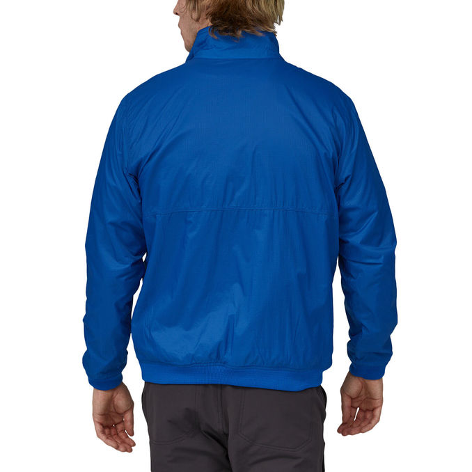 REVERSIBLE SHELLED MICRODINI JACKET Man Bayou Blue