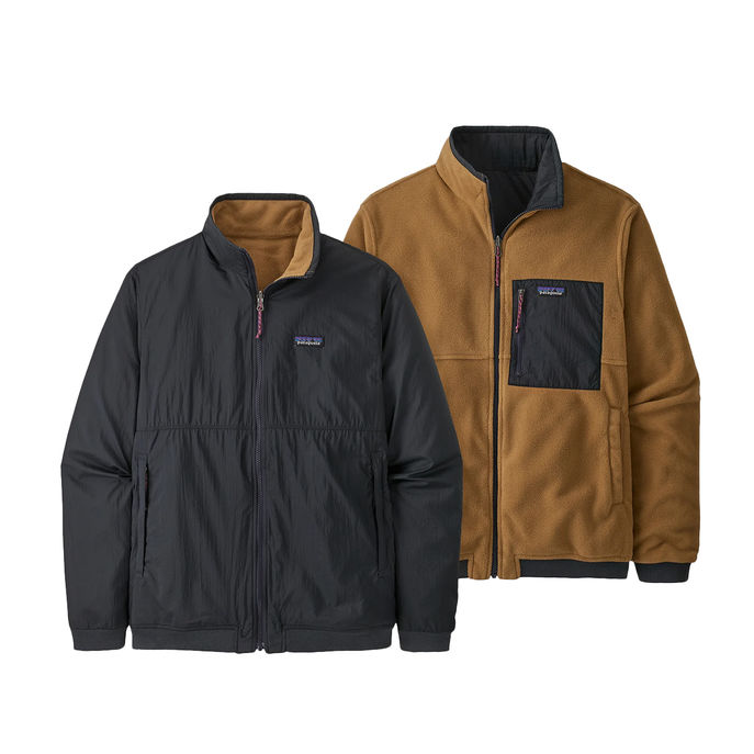 REVERSIBLE SHELLED MICRODINI JACKET Man Pitch Blue