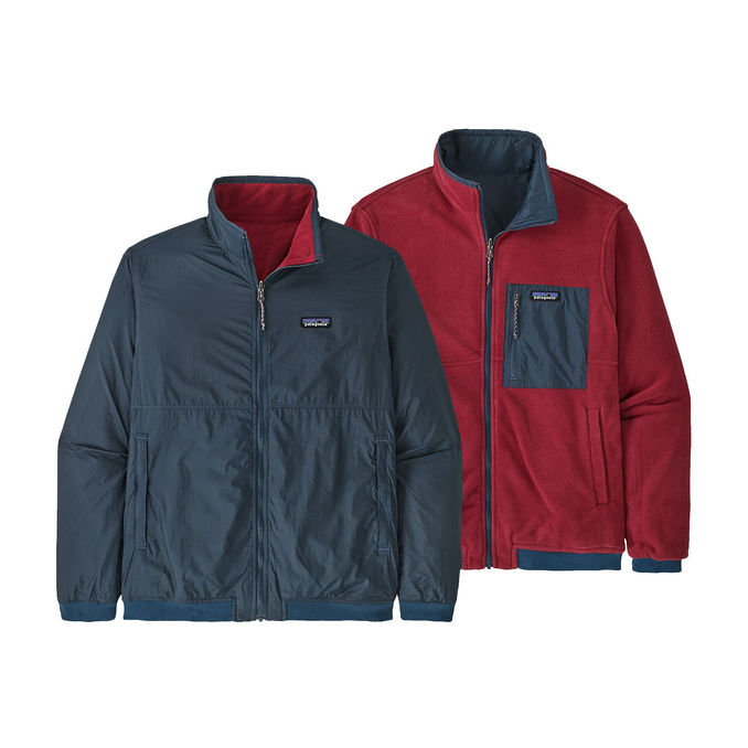 REVERSIBLE SHELLED MICRODINI JACKET Man Tidepool Blue