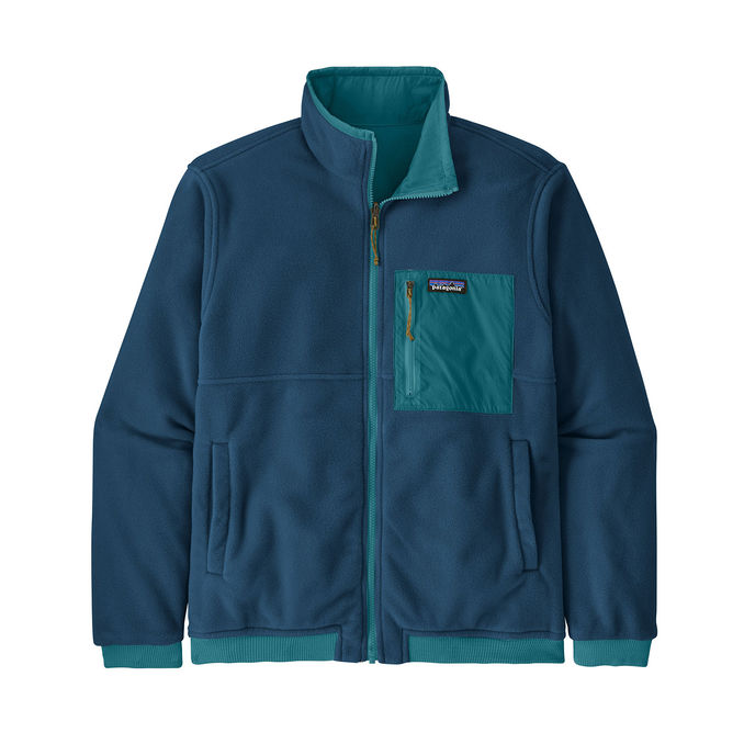 REVERSIBLE SHELLED MICRODINI PILE Man Belay Blue