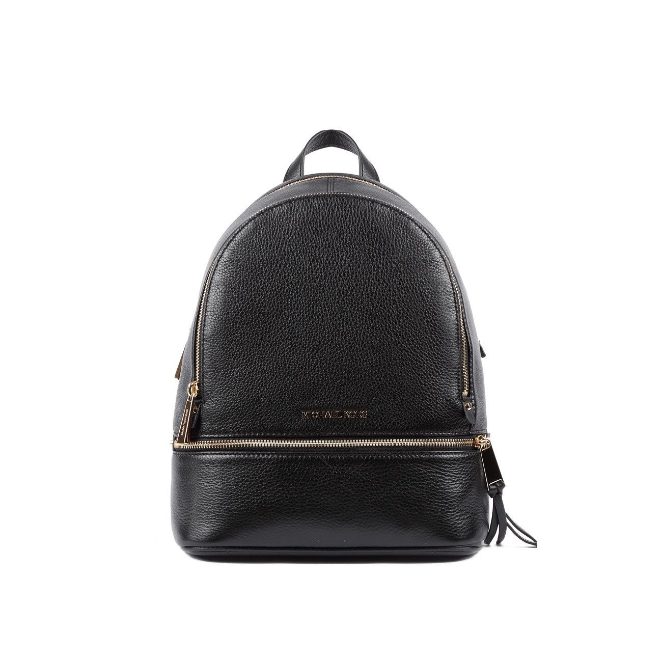 Michael Kors Rhea Medium Logo and Pebbled Leather Backpack – Luxe Paradise