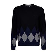 RHOMBUS CREW NECK SWEATER Man Black RHOMBUS CREW NECK SWEATER Man Black