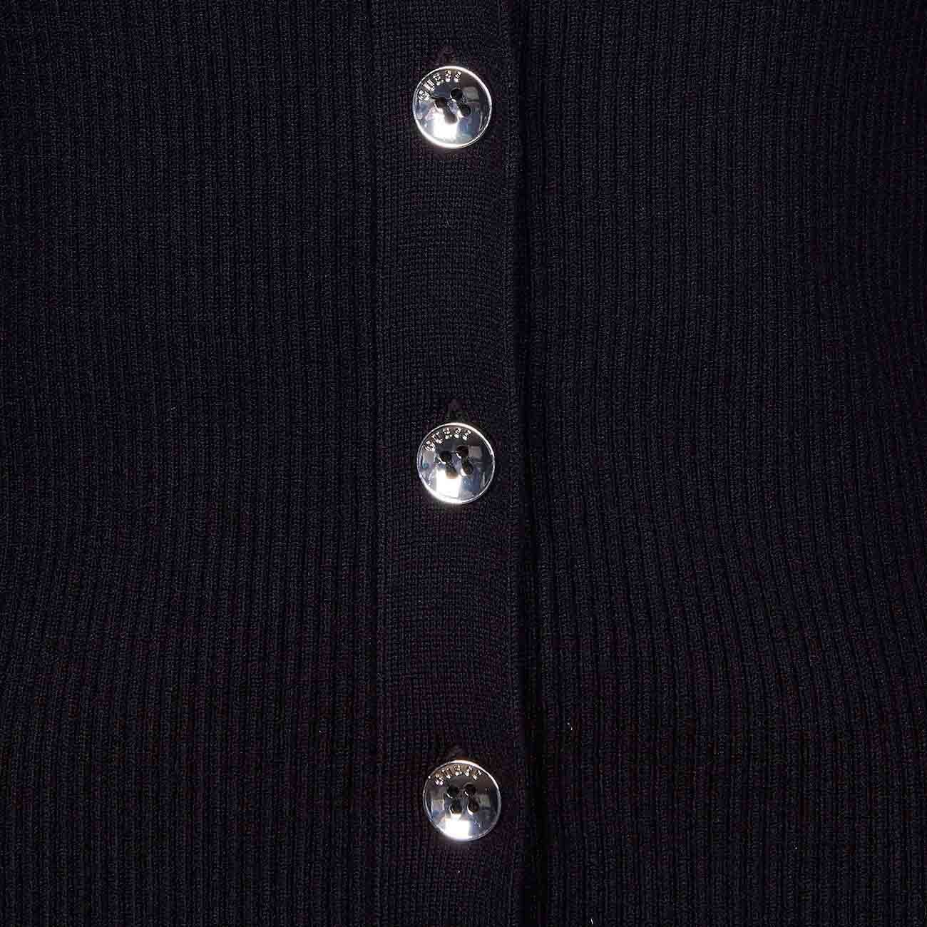 metal button cardigan