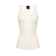 RIB TANK TOP Woman Beige RIB TANK TOP Woman Beige