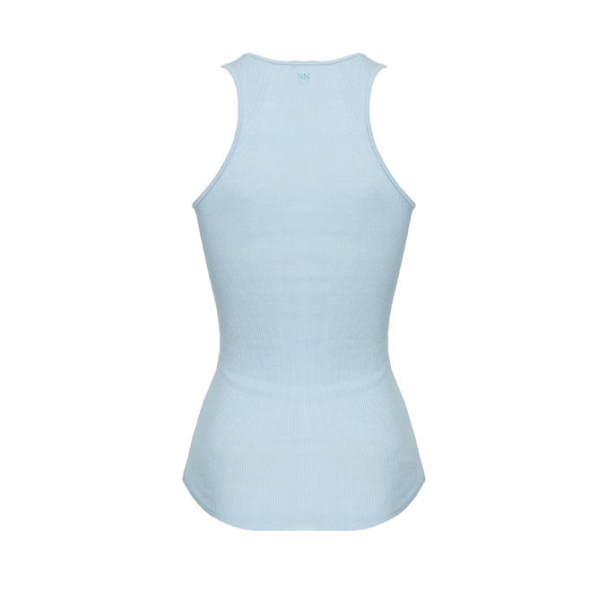 RIB TANK TOP Woman Blue