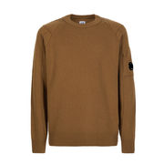 RIBBED PULL WITH POCKET ON SLEEVE Man Bronze RIBBED PULL WITH POCKET ON SLEEVE Man Bronze