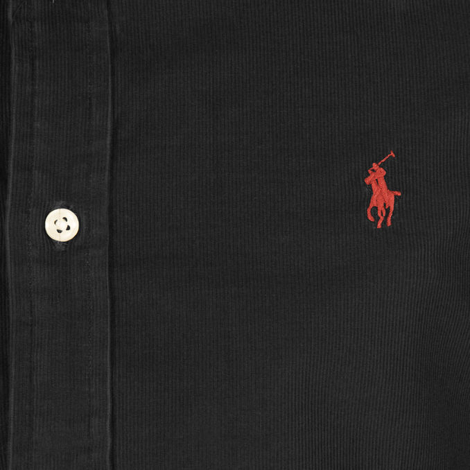 RIBBED SHIRT Man Polo Black