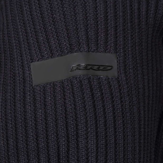 RIBBED TURTLE NECK SWEATER Man Blue