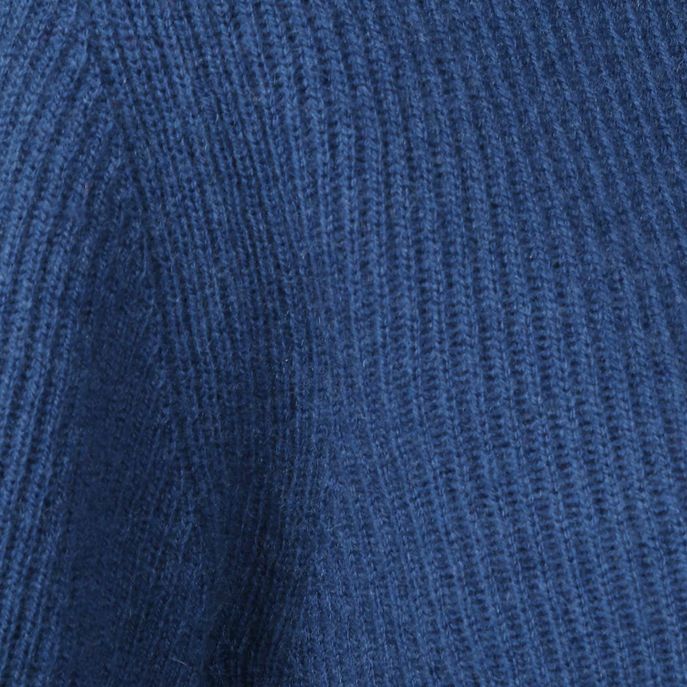 RIBBED TURTLENECK SWEATER NABUCCO IN WOOL AND CACHEMIRE Woman Cobalt blue