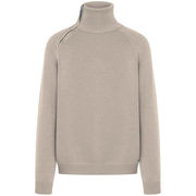 RIBBED TURTLENECK WITH SIDE ZIP AT THE NECK RIBBED TURTLENECK WITH SIDE ZIP AT THE NECK