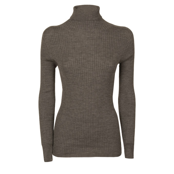 RIBBED TURTLENECK Woman Felpa