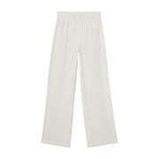 RIBBED VELVET JERSEY TROUSERS Woman Muslin Latte RIBBED VELVET JERSEY TROUSERS Woman Muslin Latte