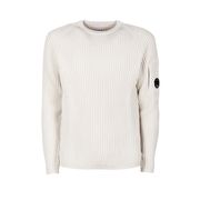 RIBBED WOOL PULLOVER Man Sand Shell RIBBED WOOL PULLOVER Man Sand Shell
