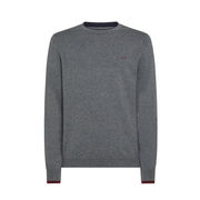 RIBBED WOOL SWEATER Man Grey RIBBED WOOL SWEATER Man Grey