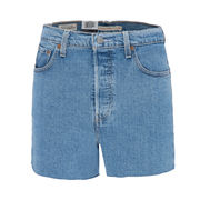 RIBCAGE SHORTS Woman Tango stone wash Medium Denim RIBCAGE SHORTS Woman Tango stone wash Medium Denim